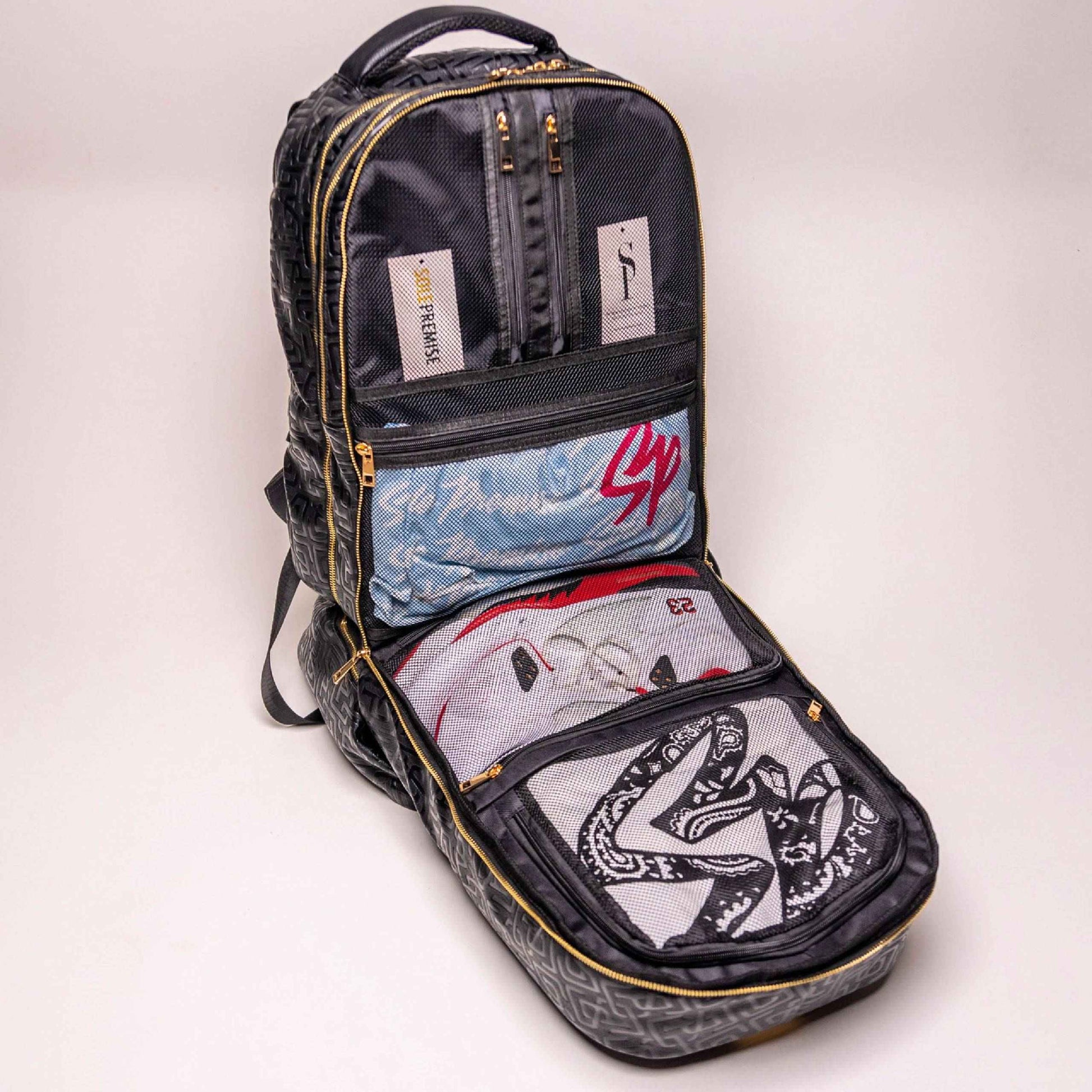 TEEK - Black Monogram Leather Patented Carry-On Backpack (Only 150 Made) BAG TEEK SP