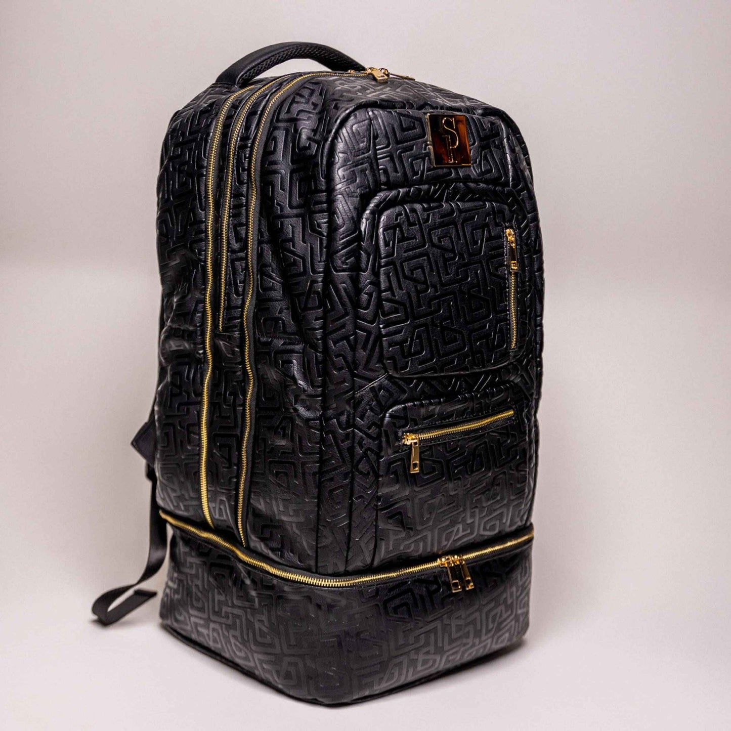 TEEK - Black Monogram Leather Patented Carry-On Backpack (Only 150 Made) BAG TEEK SP