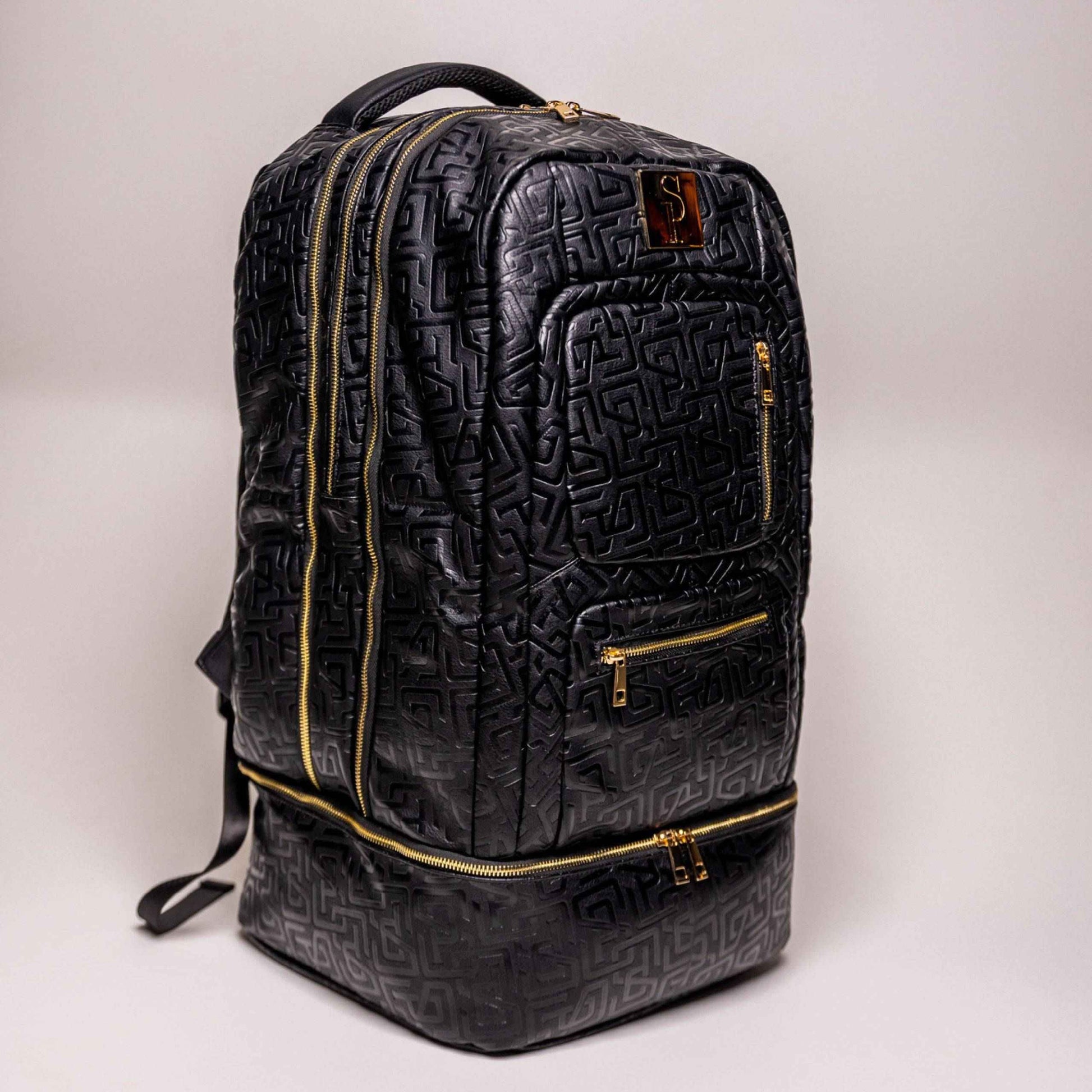 TEEK - Black Monogram Leather Patented Carry-On Backpack (Only 150 Made) BAG TEEK SP