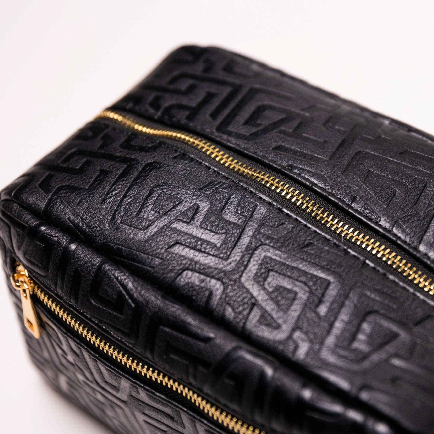 TEEK - Black Monogram Leather Toiletry Bag BAG TEEK SP