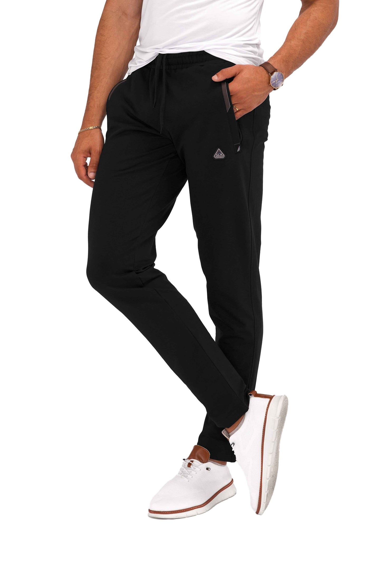 TEEK - All-Day Comfort Athletic Sweatpants - Tapered (Regular Fit) PANTS TEEK SCR Small(26-30"Waist) 30 Black