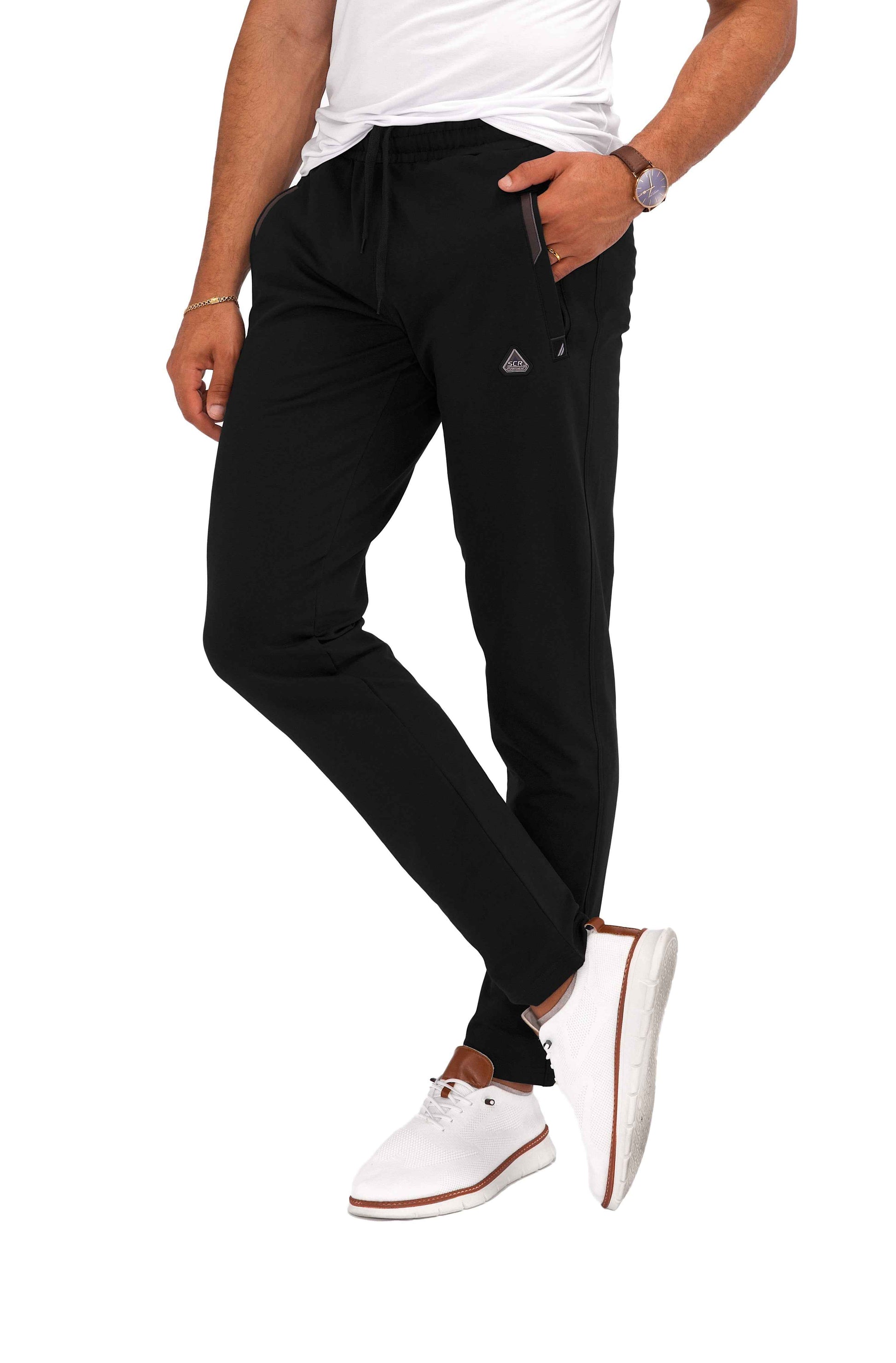 TEEK - All-Day Comfort Athletic Sweatpants - Tapered (Regular Fit) PANTS TEEK SCR Small(26-30"Waist) 30 Black