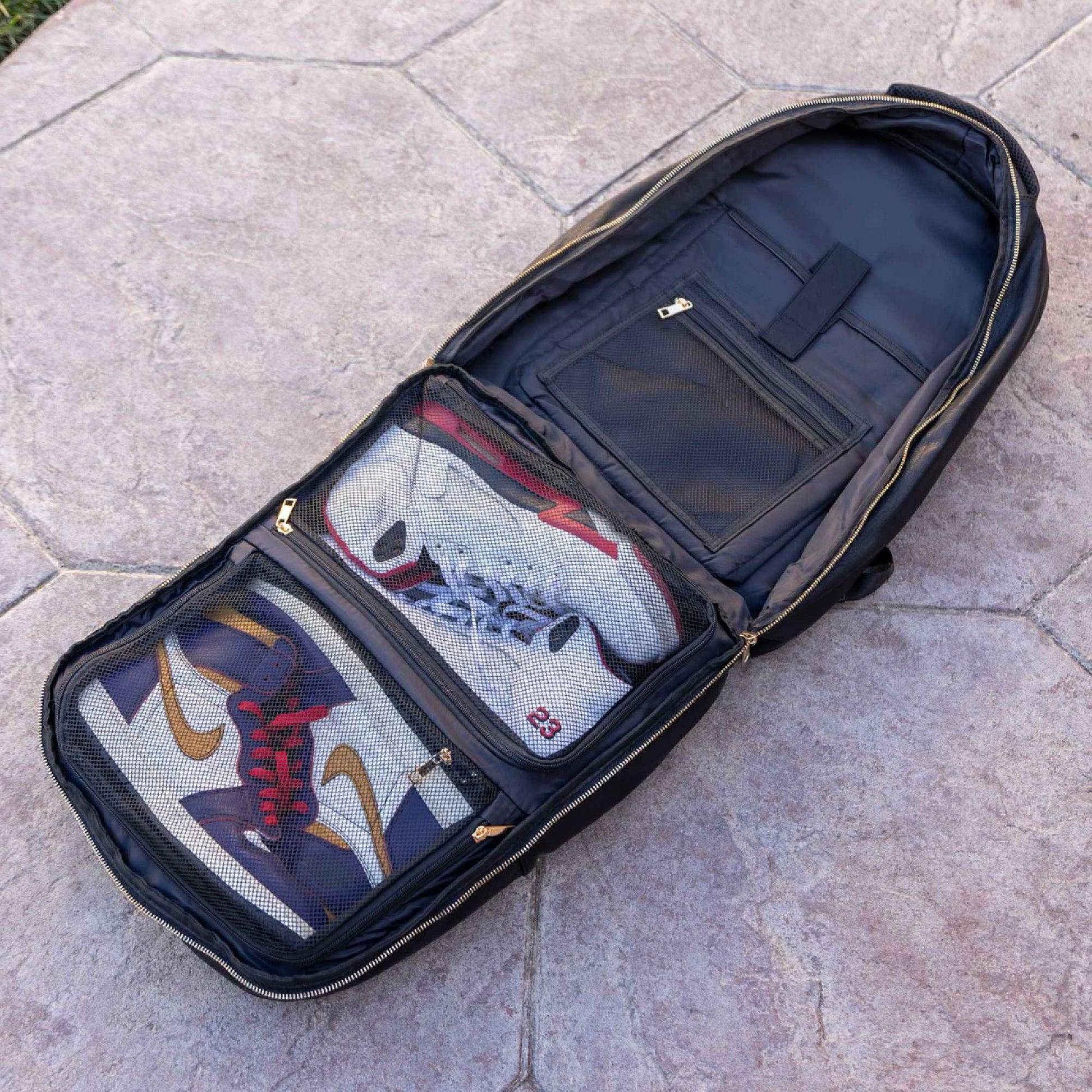 TEEK - Black Leather Commuter Backpack Bag BAG TEEK SP