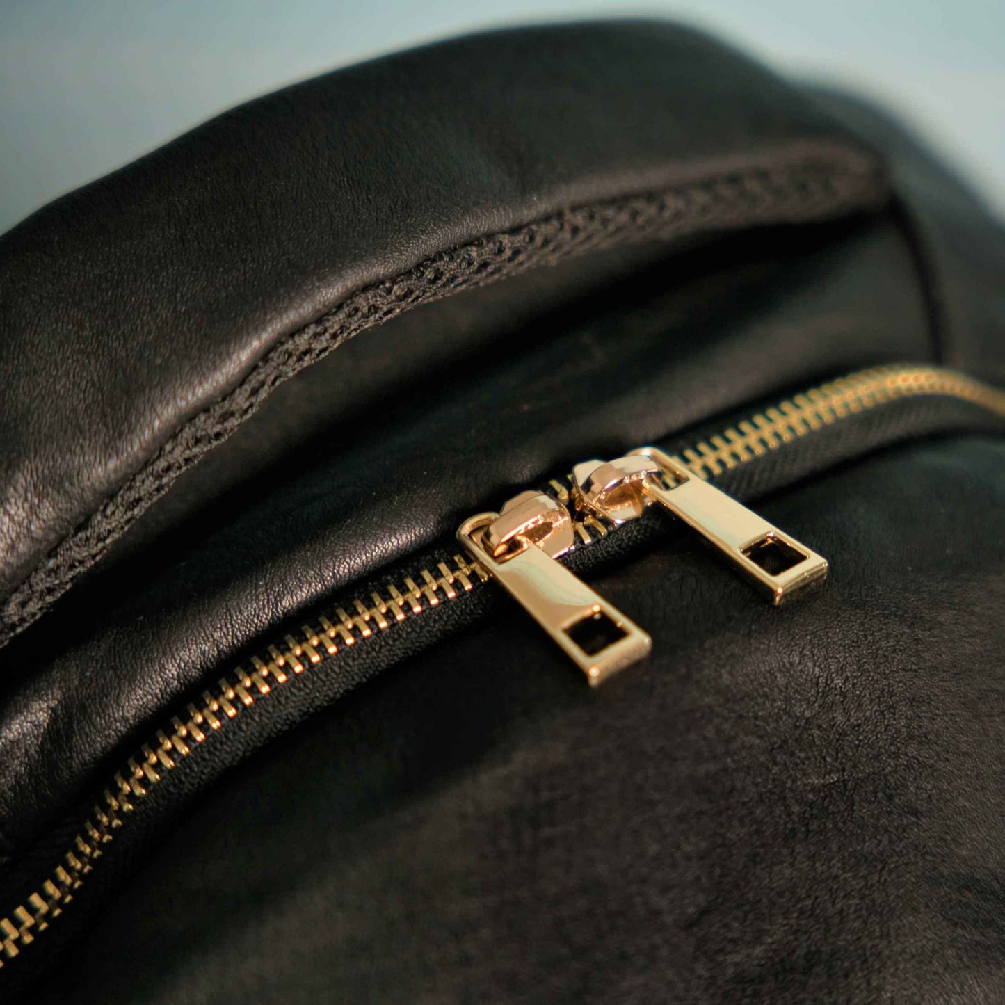 TEEK - Black Leather Commuter Backpack Bag BAG TEEK SP