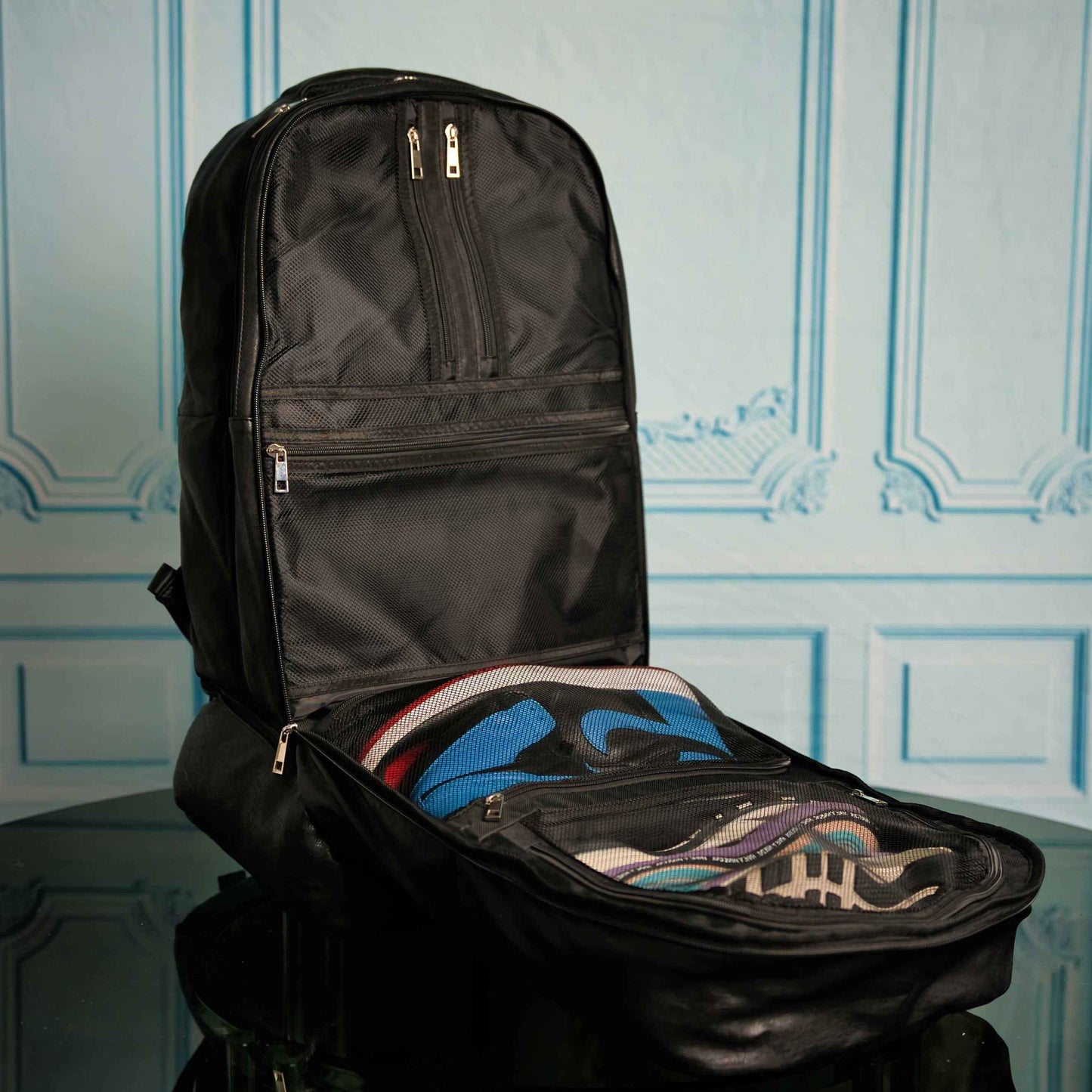 TEEK - Black Leather Patented Carry On Backpack (Only 300 Made) BAG TEEK SP