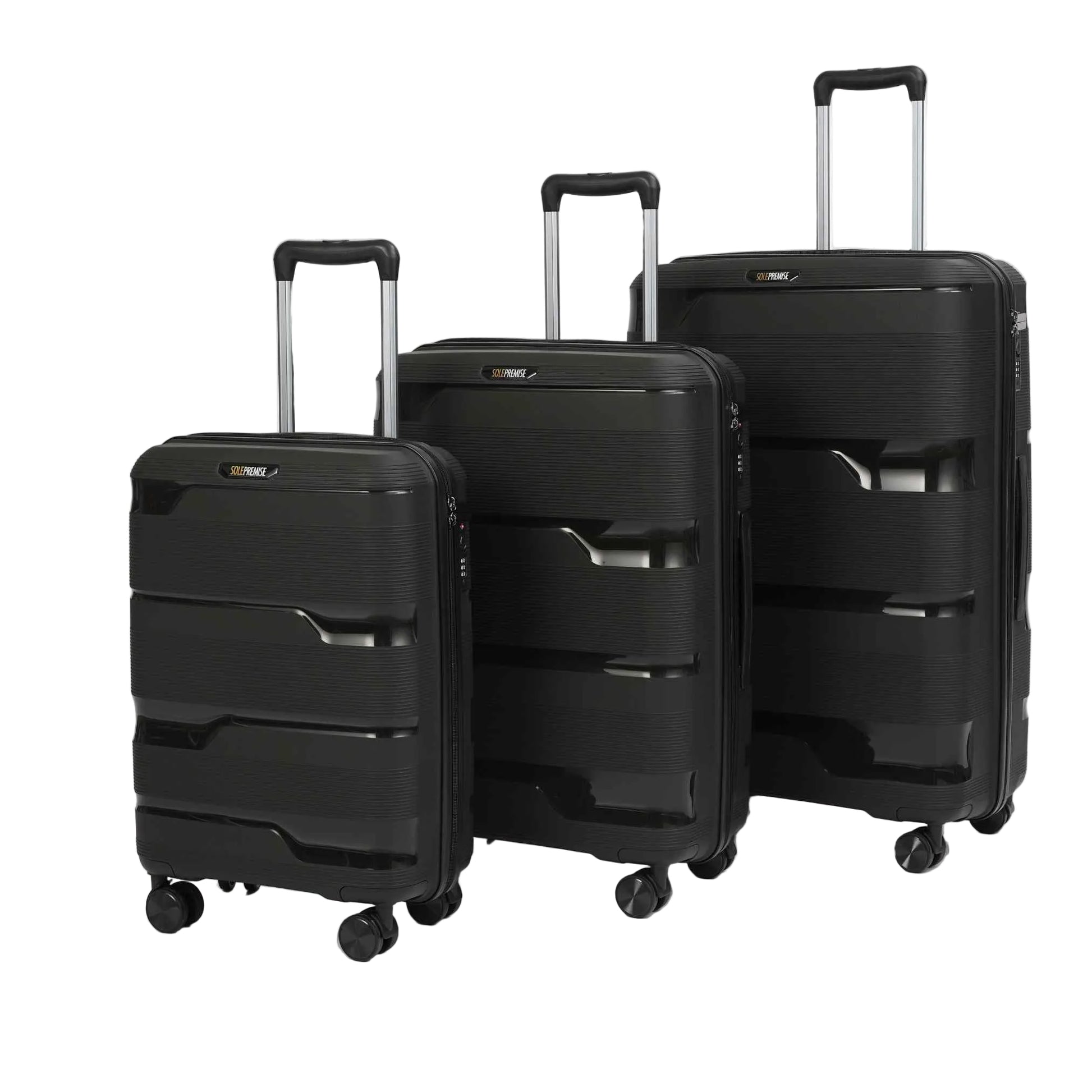 TEEK - Black Hardcase Roller Luggage Set (28', 24' and 20') BAG TEEK SP