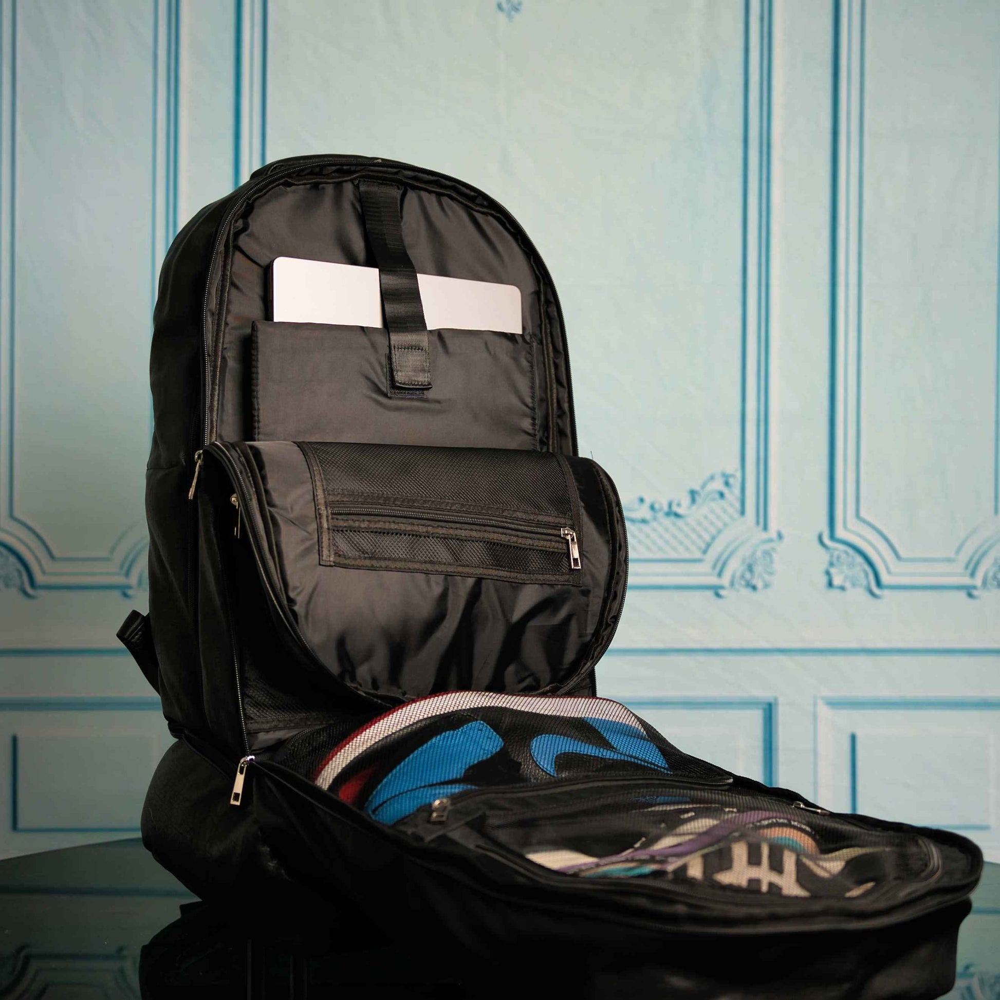 TEEK - Black Leather XL Signature Bag Set (XL Signature Backpack and Duffle Bag) BAG TEEK SP