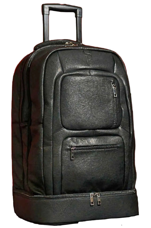 TEEK - Black Leather Carry-On Roller Bag (Only 150 Made) BAG TEEK SP