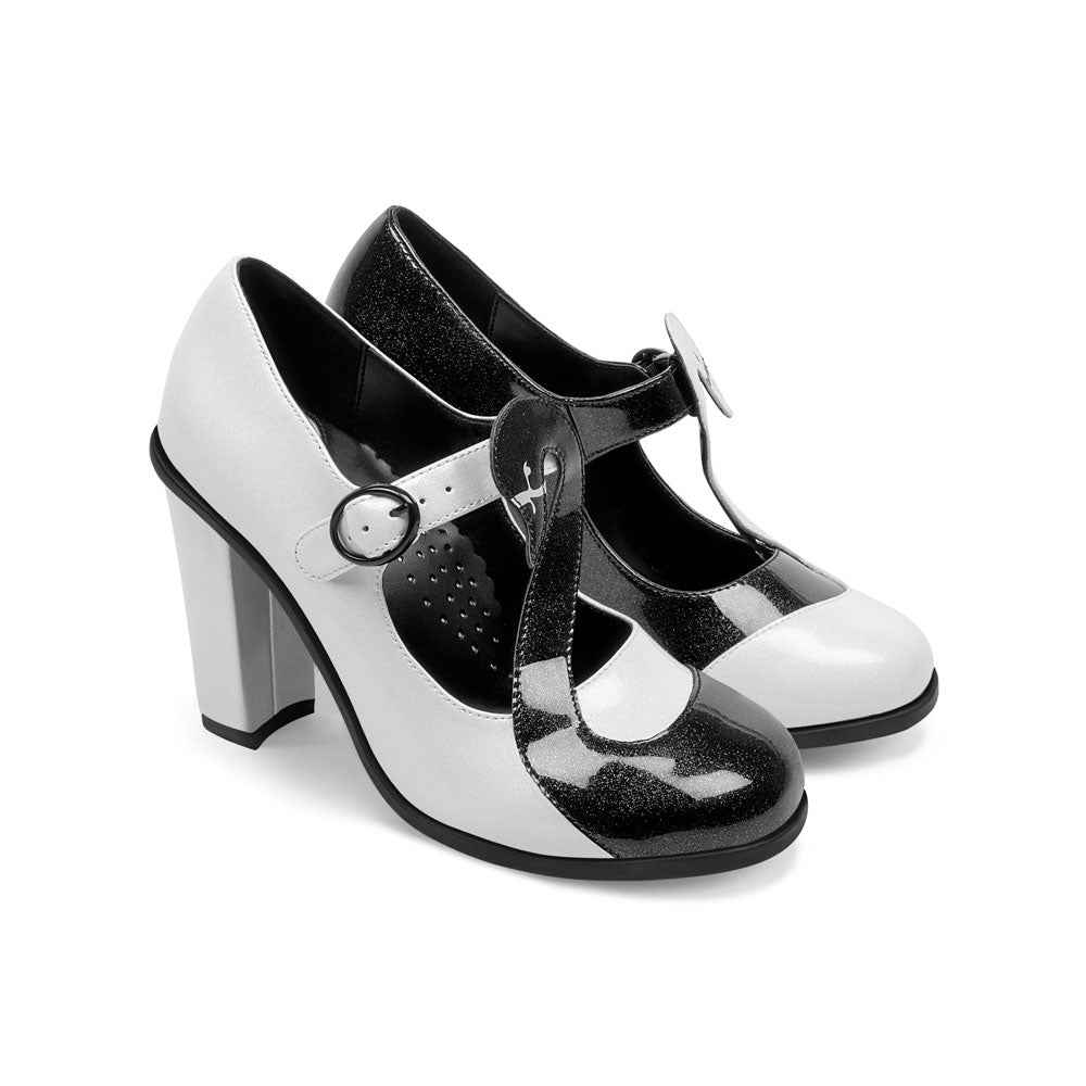 Chocolaticas® High Heels Black Swan Women's Mary Jane Pump Hight Heels Hot Chocolate Design 35 HCD/ 5 US/ 9.05"