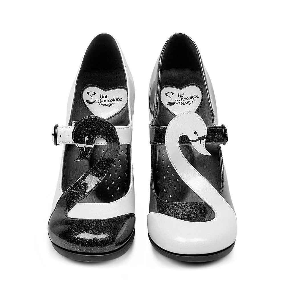 Chocolaticas® High Heels Black Swan Women's Mary Jane Pump Hight Heels Hot Chocolate Design