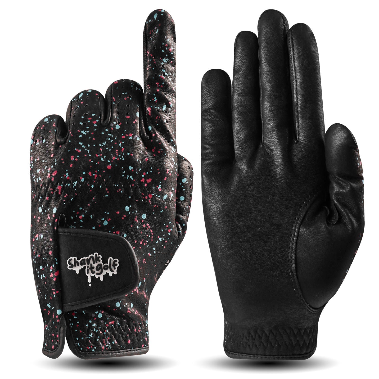 TEEK - Black Paint Splatter Golf Glove GLOVES TEEK SIG