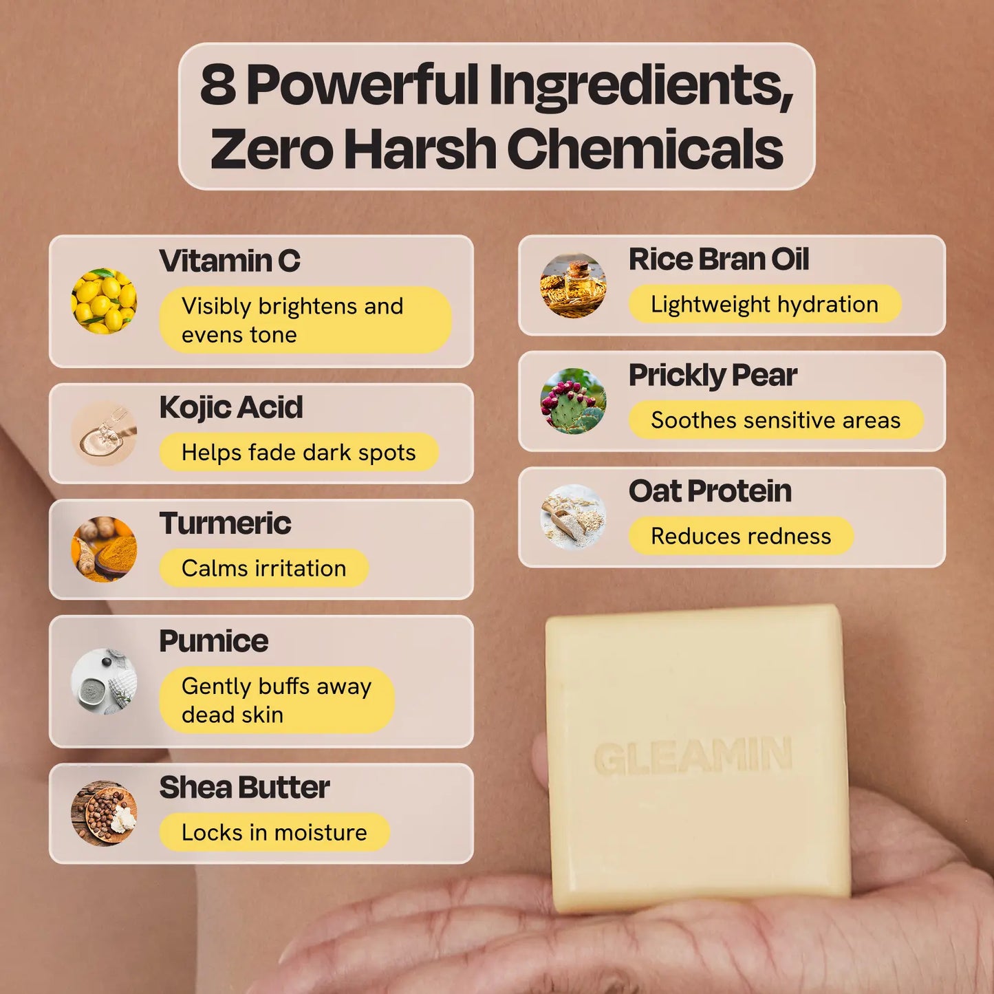 Glow Body Bar Brightening Bar Gleamin