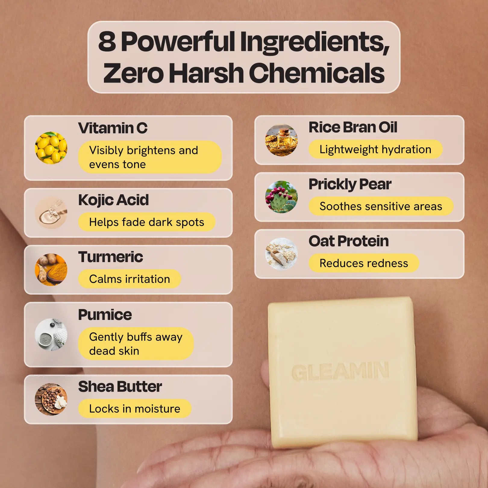 Glow Body Bar Brightening Bar Gleamin