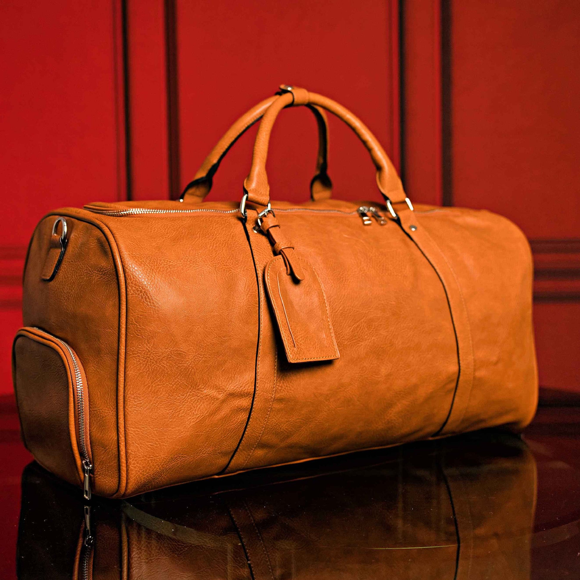 TEEK -Brown Tumbled Leather 3 Bag Set BAG TEEK SP