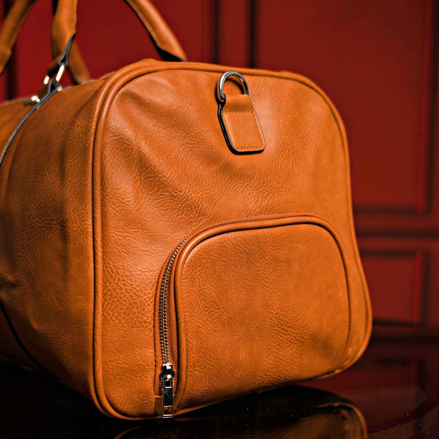 TEEK - Brown Tumbled Leather Duffle Bag BAG TEEK SP