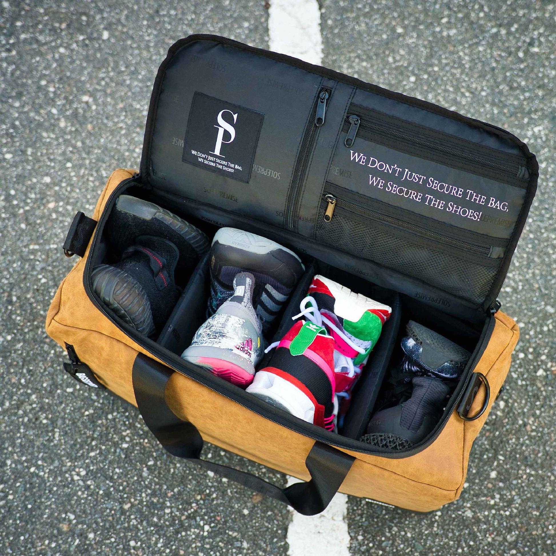 TEEK - Brown Leather Sneaker Duffle Bag BAG TEEK SP