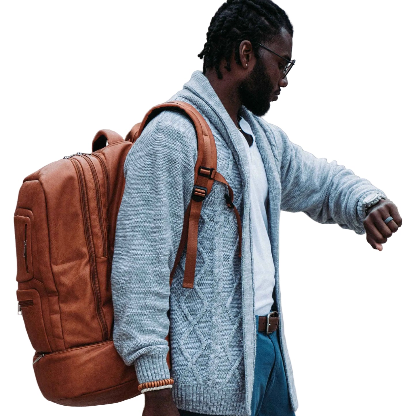 TEEK Brown Leather Luxury Patented Carry-On Bag (Only 300 Made) BAG TEEK SP