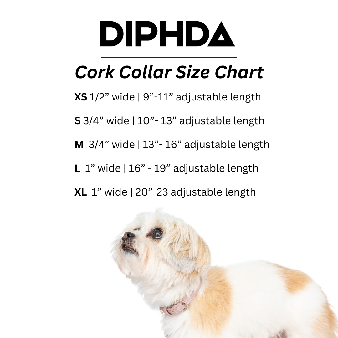 TEEK - Honey Yellow Cork Leather Collar PET SUPPLIES TEEK DIP