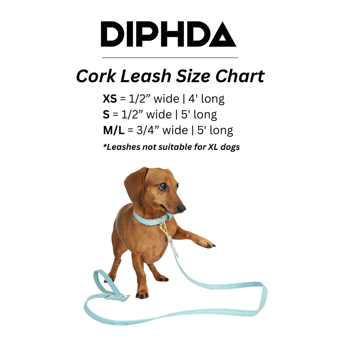 TEEK - Cloud White Cork Leather Leash PET SUPPLIES TEEK DIP