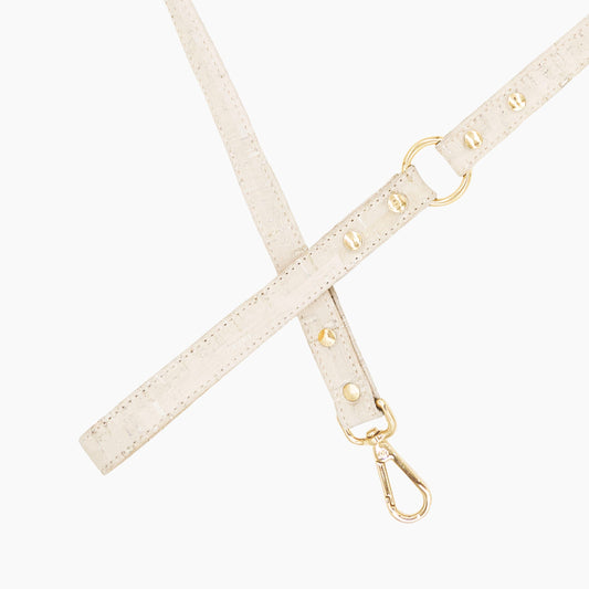 TEEK - Cloud White Cork Leather Leash PET SUPPLIES TEEK DIP
