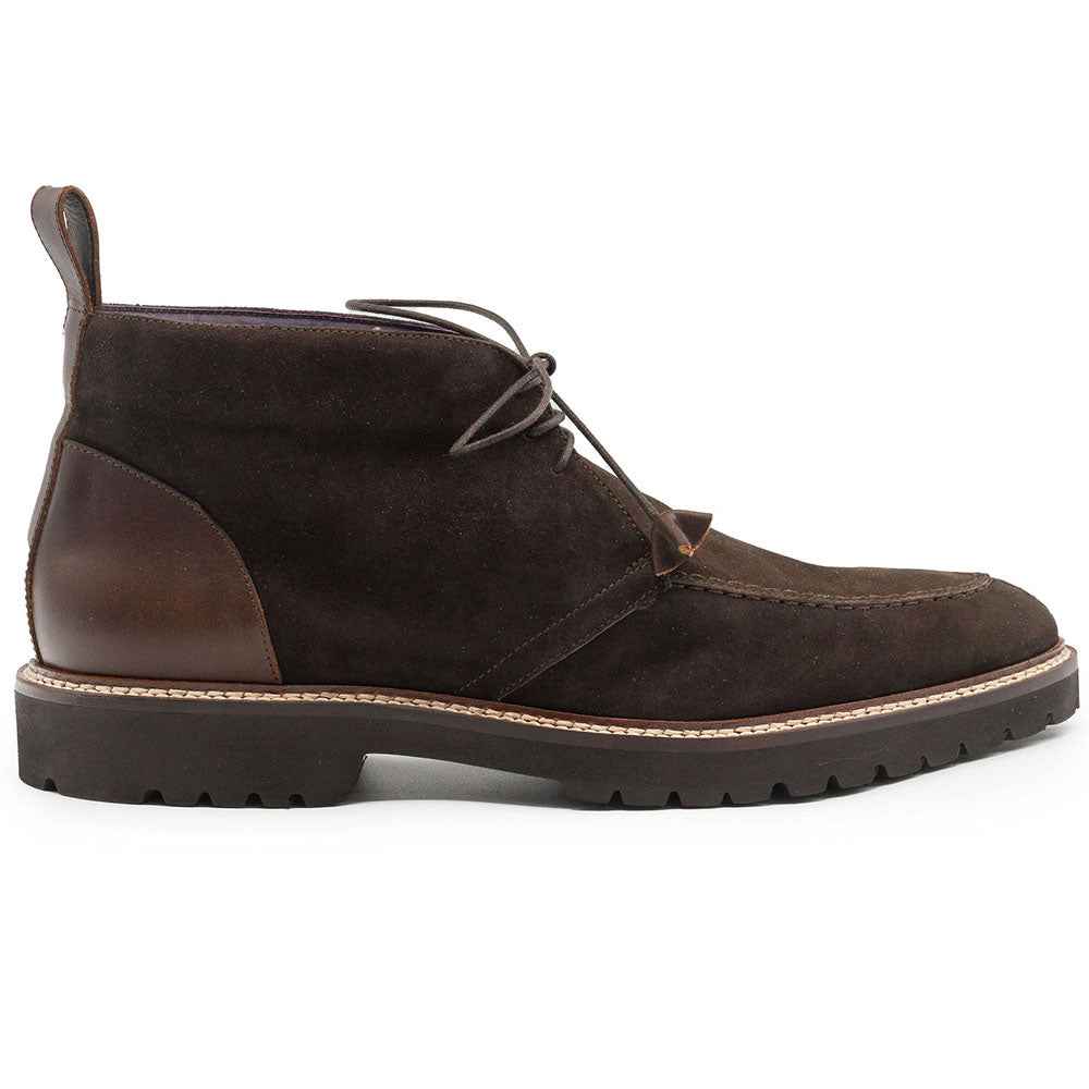 46-605-NIC CAMPO HIGH Italian Sueded Goatskin Chukka Boot, Nicotine Shop TEEK ZI