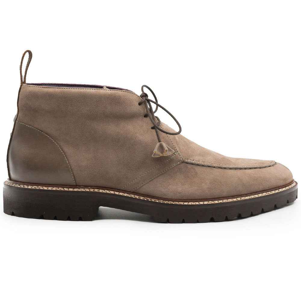 46-605-TPE CAMPO HIGH Italian Sueded Goatskin Chukka Boot, Taupe Shop TEEK ZI