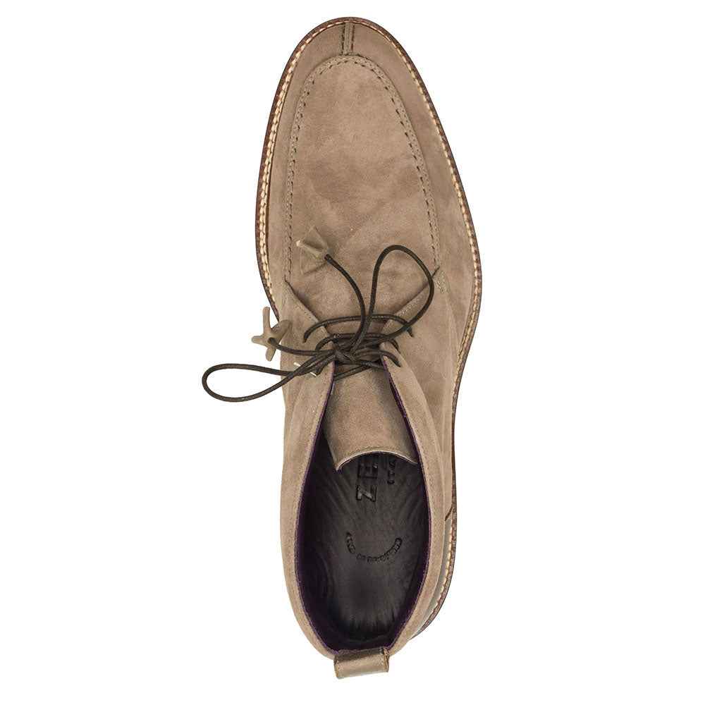 46-605-TPE CAMPO HIGH Italian Sueded Goatskin Chukka Boot, Taupe Shop TEEK ZI
