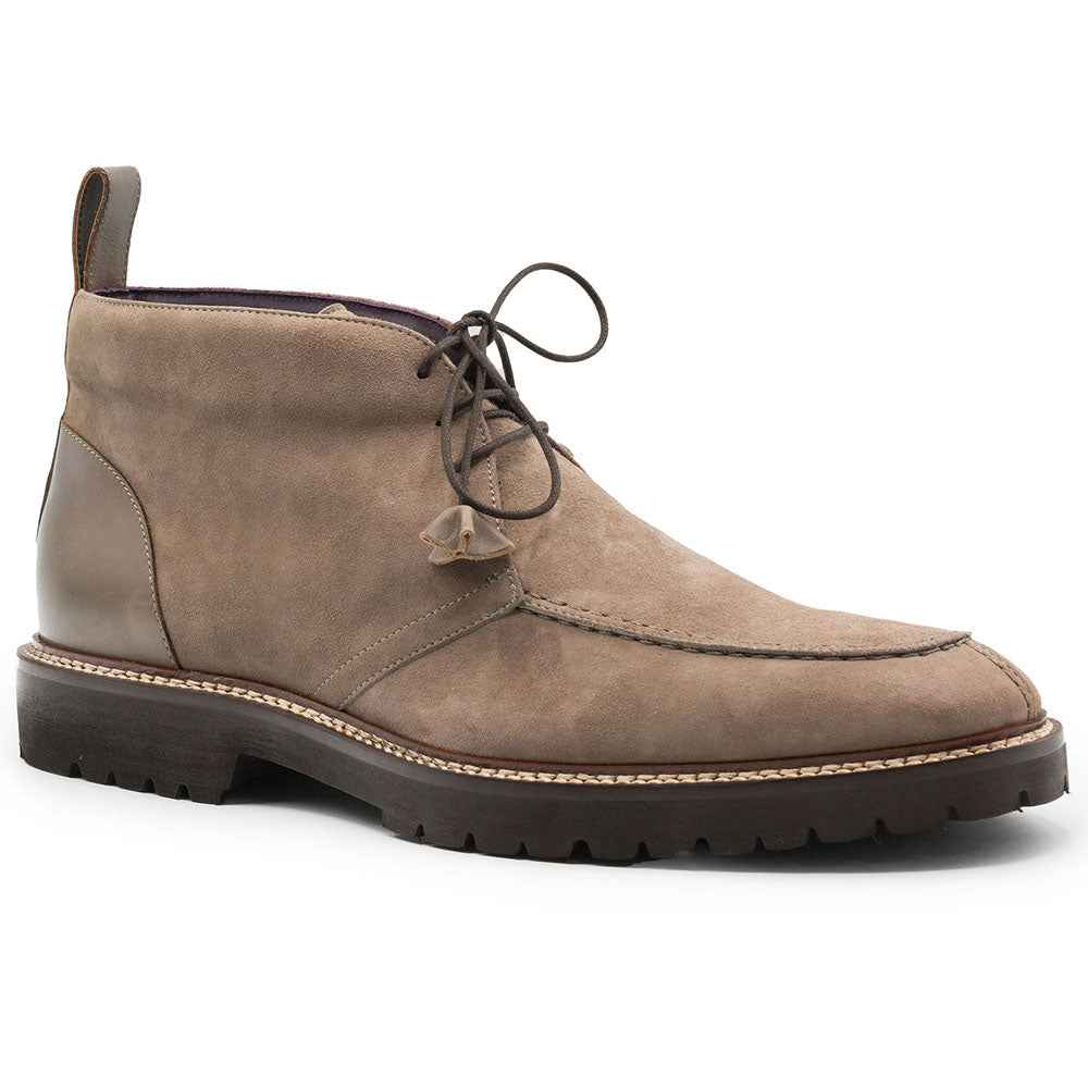 46-605-TPE CAMPO HIGH Italian Sueded Goatskin Chukka Boot, Taupe Shop TEEK ZI