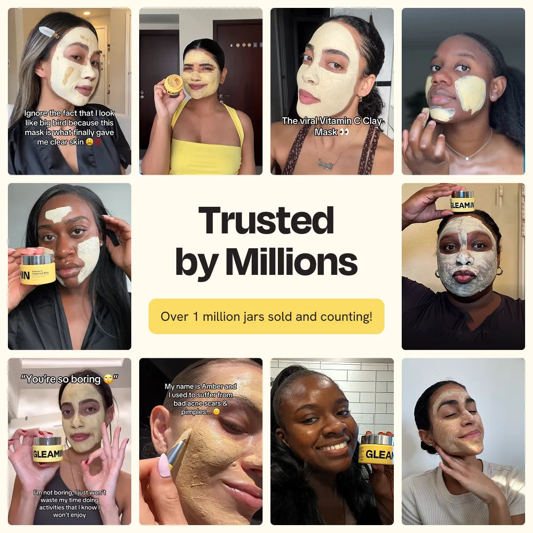 Vitamin C Clay Mask Face Mask Gleamin
