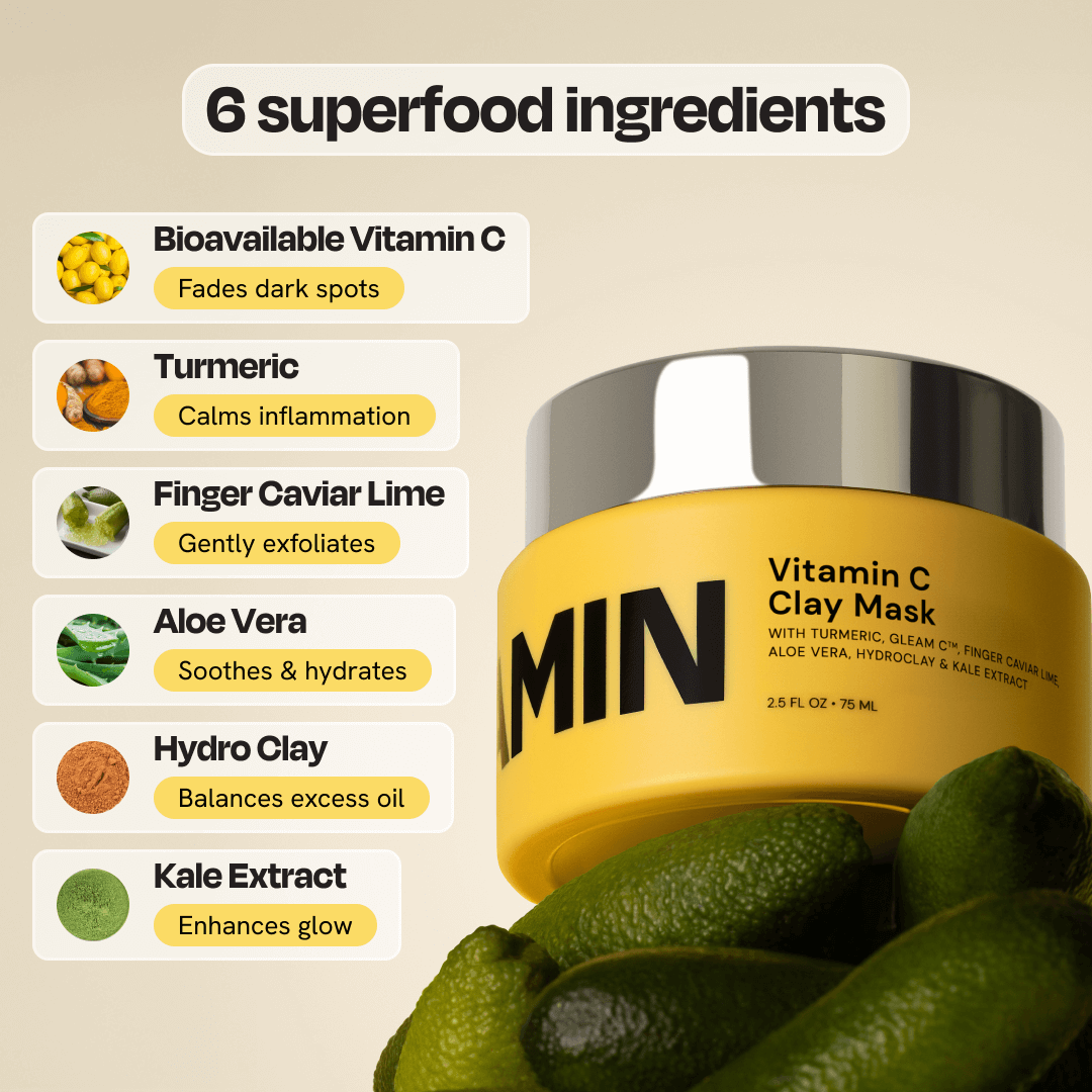 Vitamin C Clay Mask Face Mask Gleamin