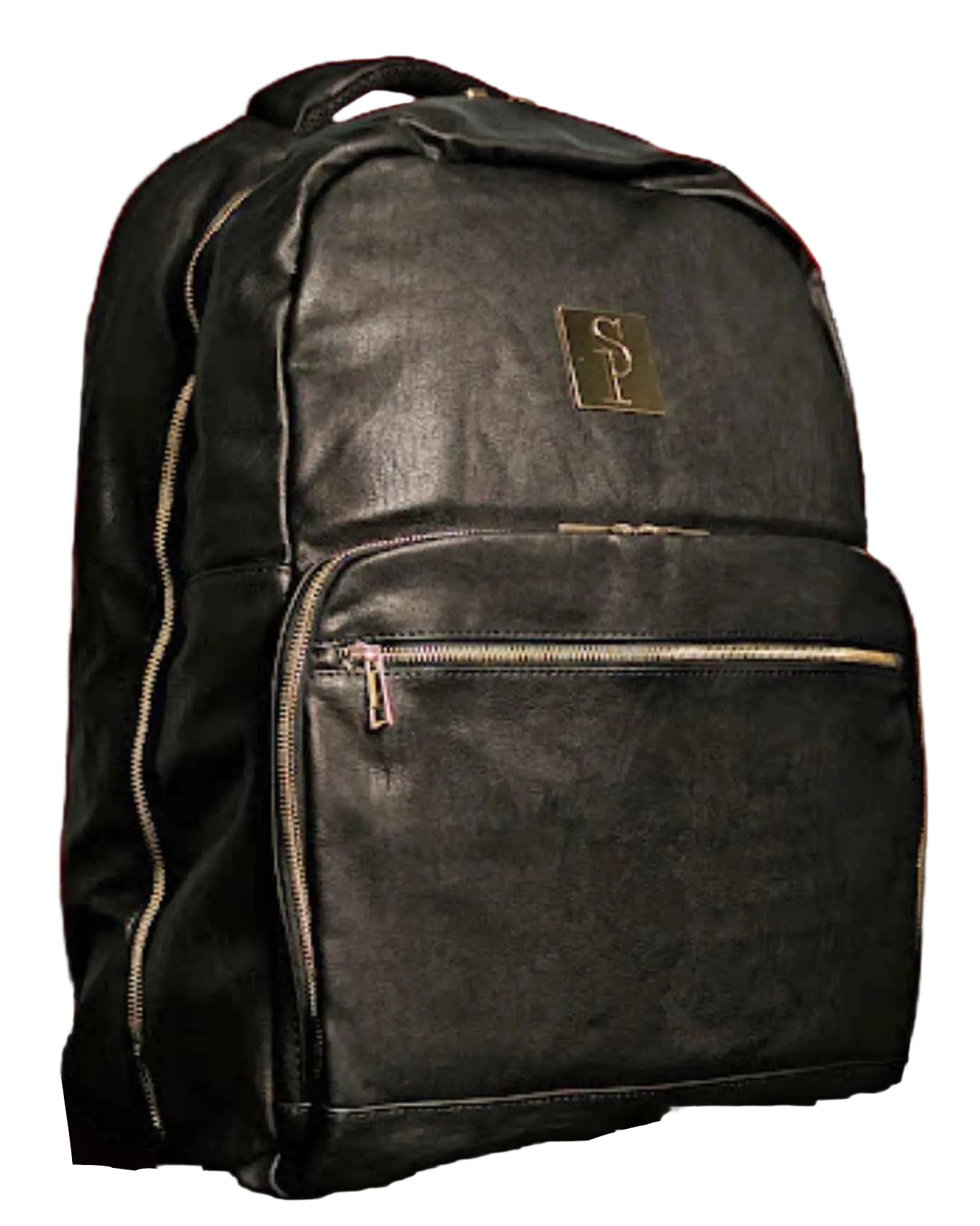 TEEK - Black Leather Commuter Backpack Bag BAG TEEK SP