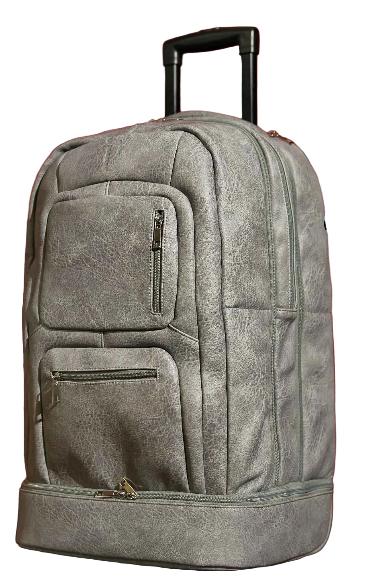 TEEK - Grey Leather Carry-On Roller Bag (Only 150 Made) BAG TEEK SP