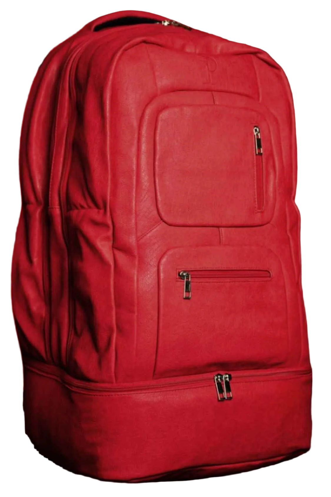 TEEK - Red Leather Luxury Carry-On Patented Backpack BAG TEEK SP
