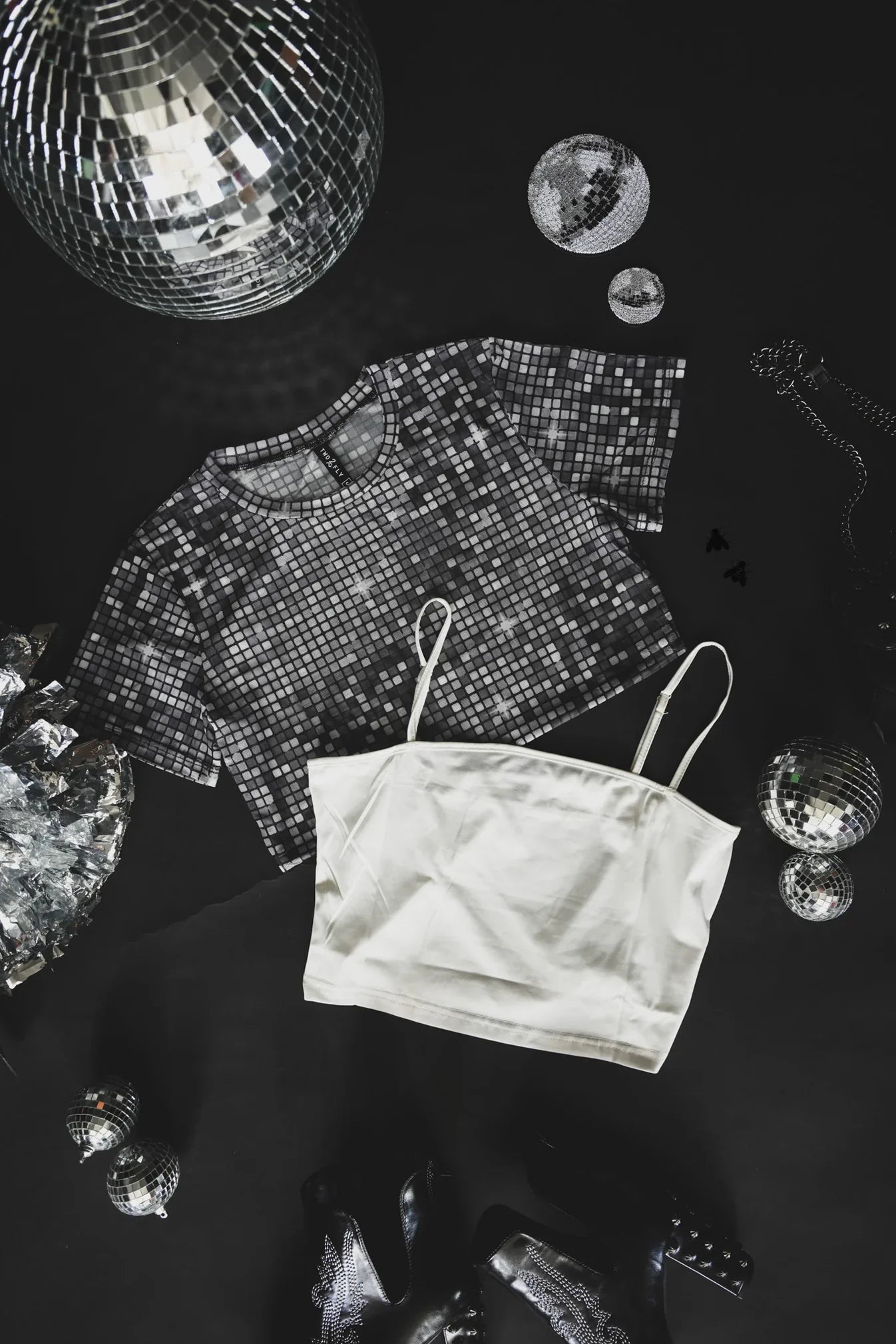 TEEK - Dolly Disco Mesh Tee TOPS TEEK RRRB