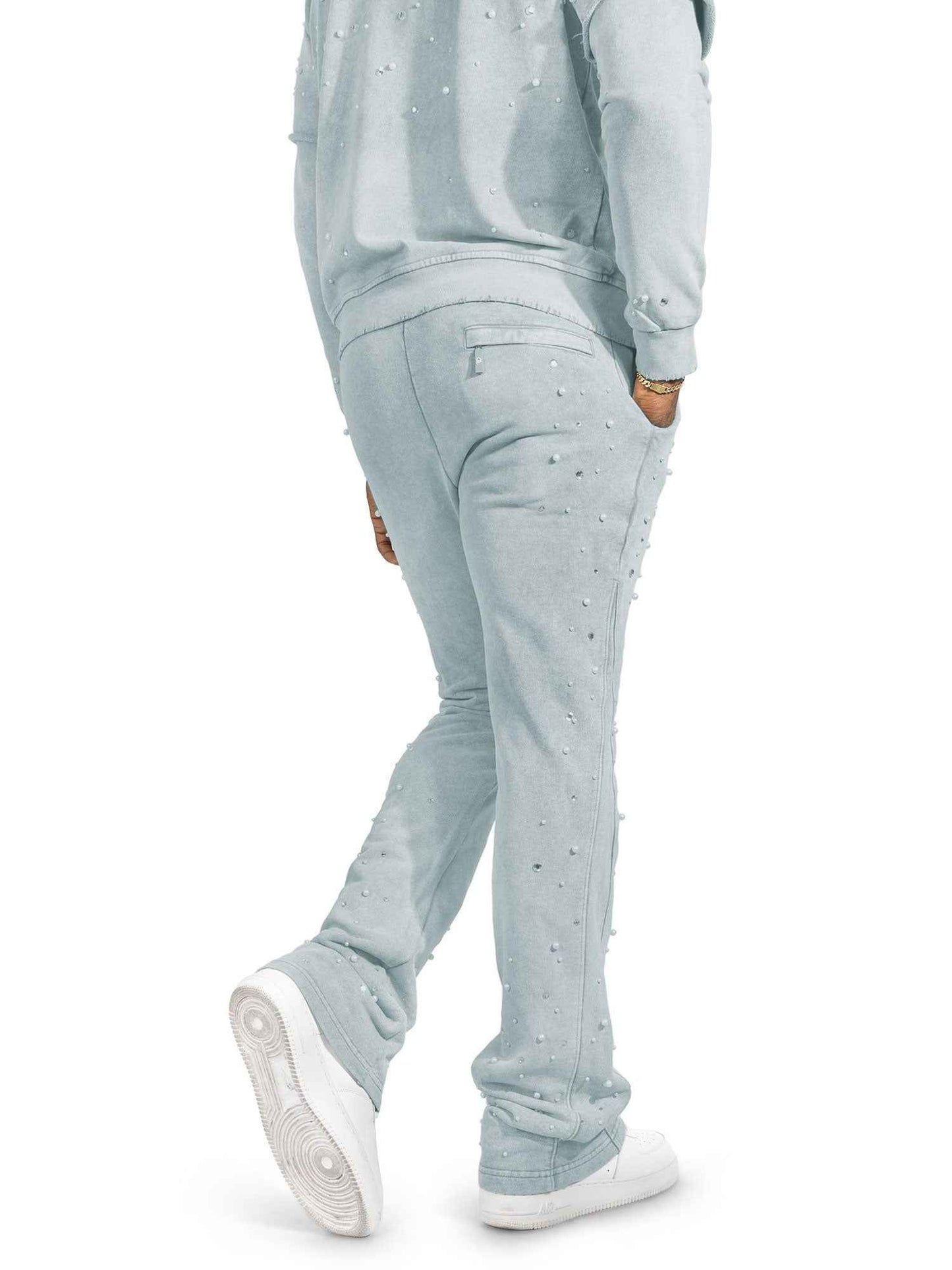 TEEK - Set | F187 Bellucci Hoodie Set - Gray SET TEEK MJ