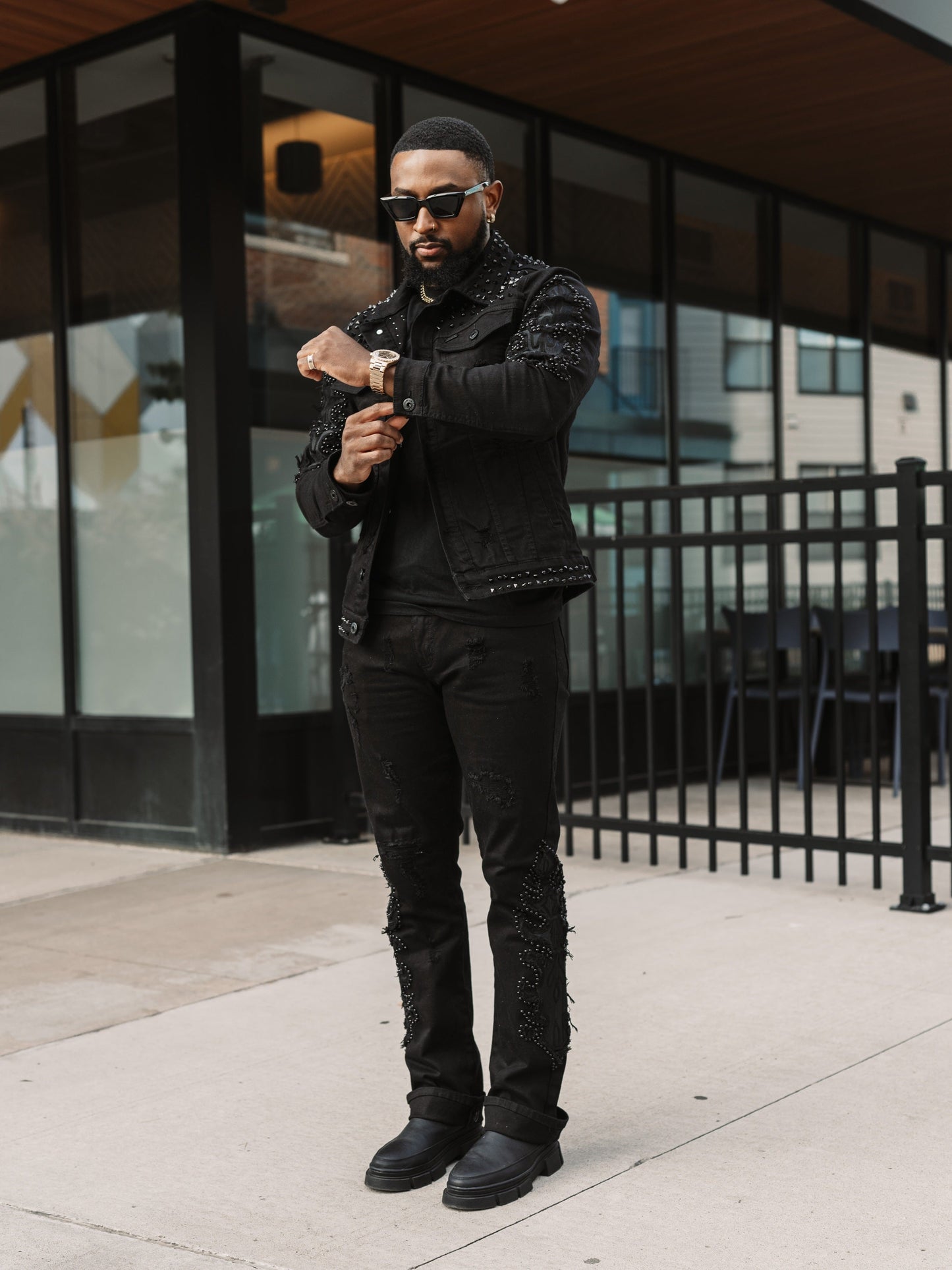 TEEK - Jacket | M1013 Positoni Denim - Black JACKET TEEK MJ