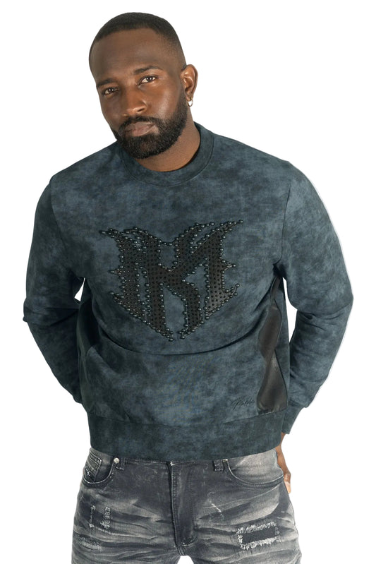 TEEK - Sweatshirt | M4241 Lorenzino Crewneck - Black TOPS TEEK MJ