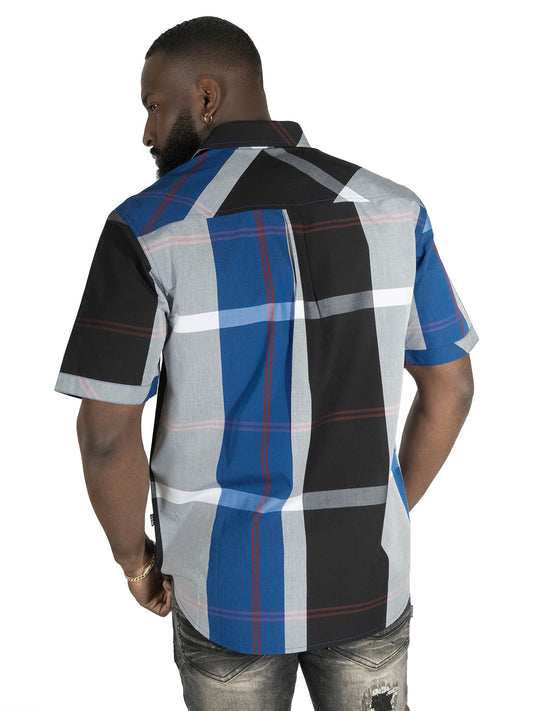 TEEK - V829 Colton Plaid Shirt - Royal TOPS TEEK MJ