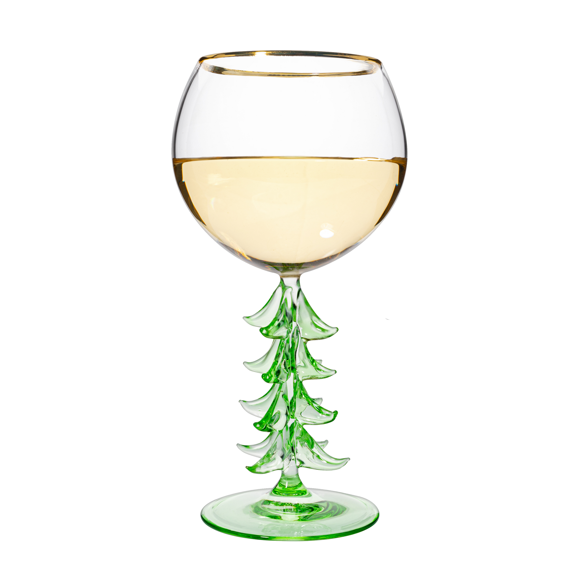 TEEK - Natale Stemmed Wine Glassware Single HOME DECOR TEEK KS Green