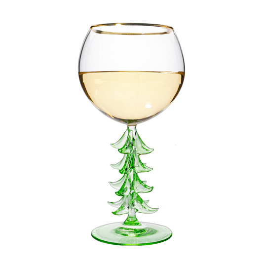 TEEK - Natale Stemmed Wine Glassware Single HOME DECOR TEEK KS Green