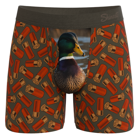 The Duck & Cover | Mallard Ball Hammock® Pouch Underwear With Fly Boxers - Fly Shinesty