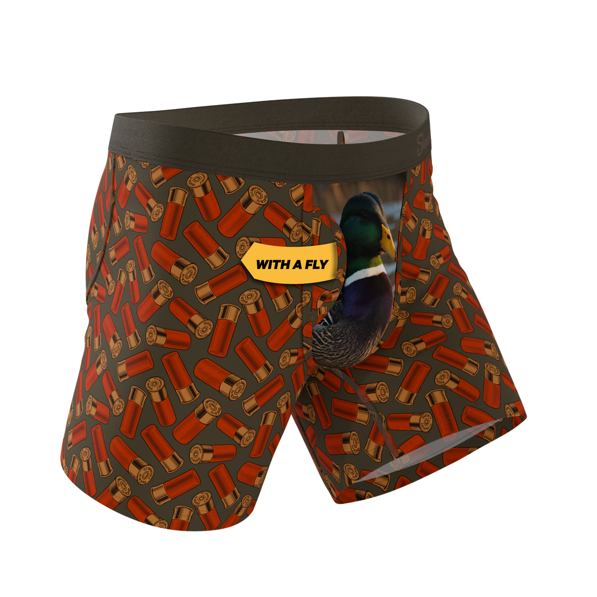 The Duck & Cover | Mallard Ball Hammock® Pouch Underwear With Fly Boxers - Fly Shinesty