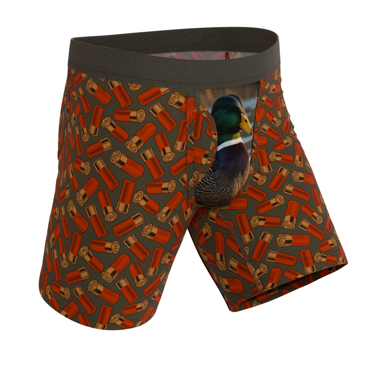 The Duck & Cover | Mallard Ball Hammock® Boxer - Long Leg Boxers - Long - Fly Shinesty