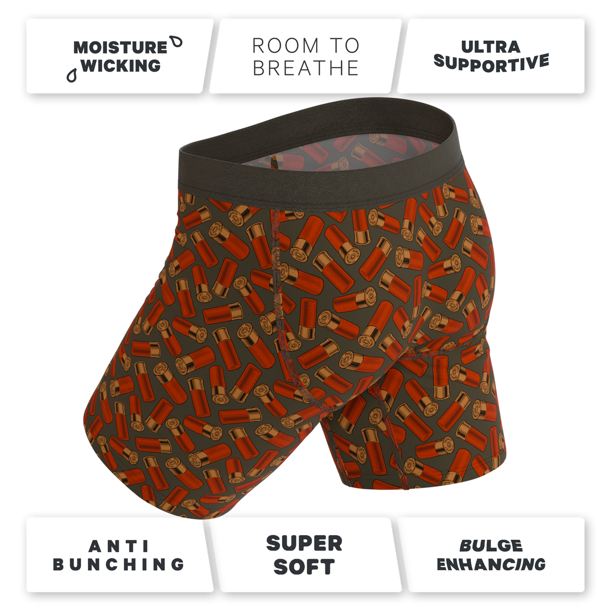 The Duck & Cover | Mallard Ball Hammock® Boxer - Long Leg Boxers - Long - Fly Shinesty