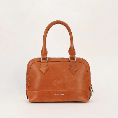 Loyalwest Suave Mini Bag PetalHide - Petal Hide Handtooled Leather And Calfskin Bag Whiskey Black & Co