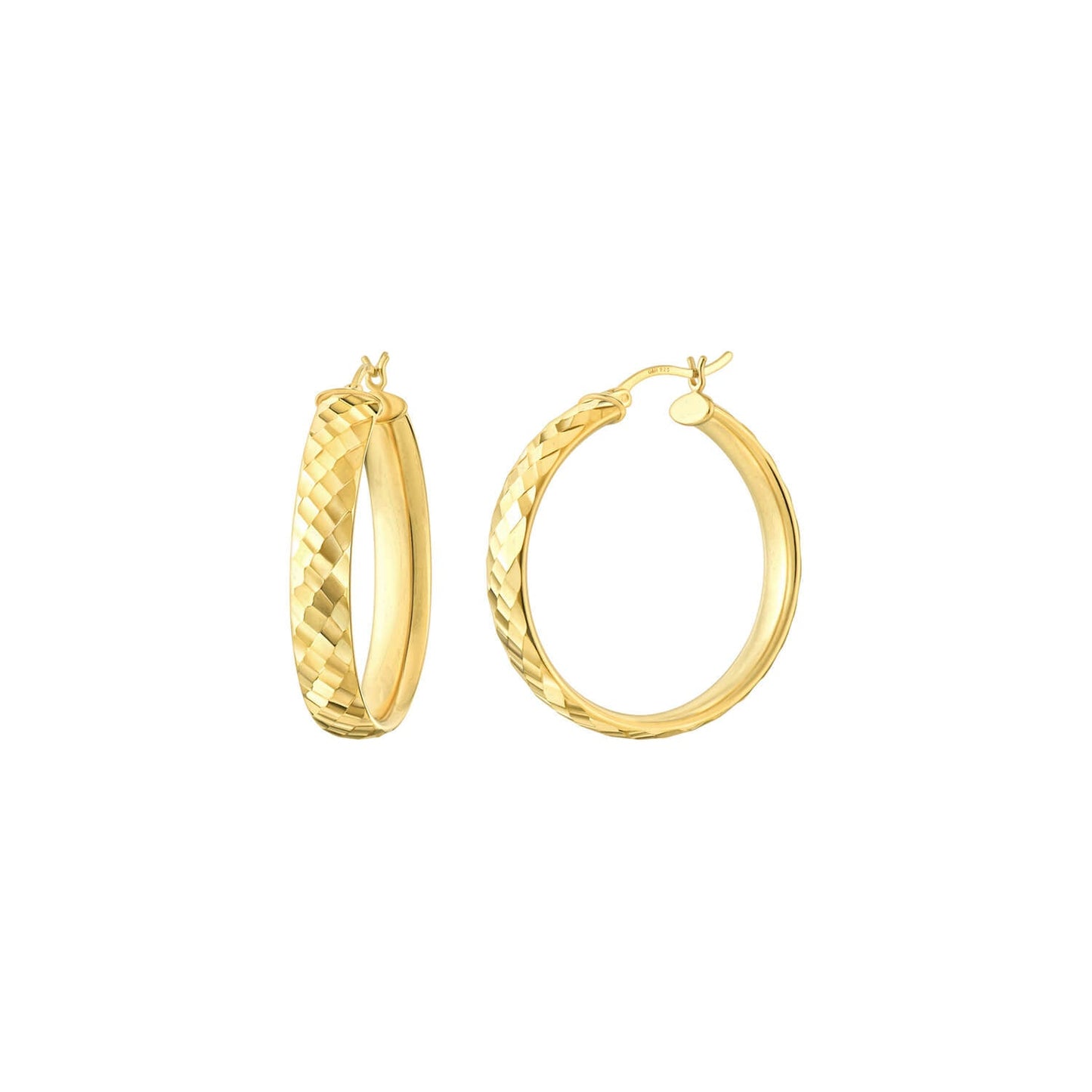 TEEK - Enamel Hammered Hoop Earrings JEWELRY TEEK GNH GOLD