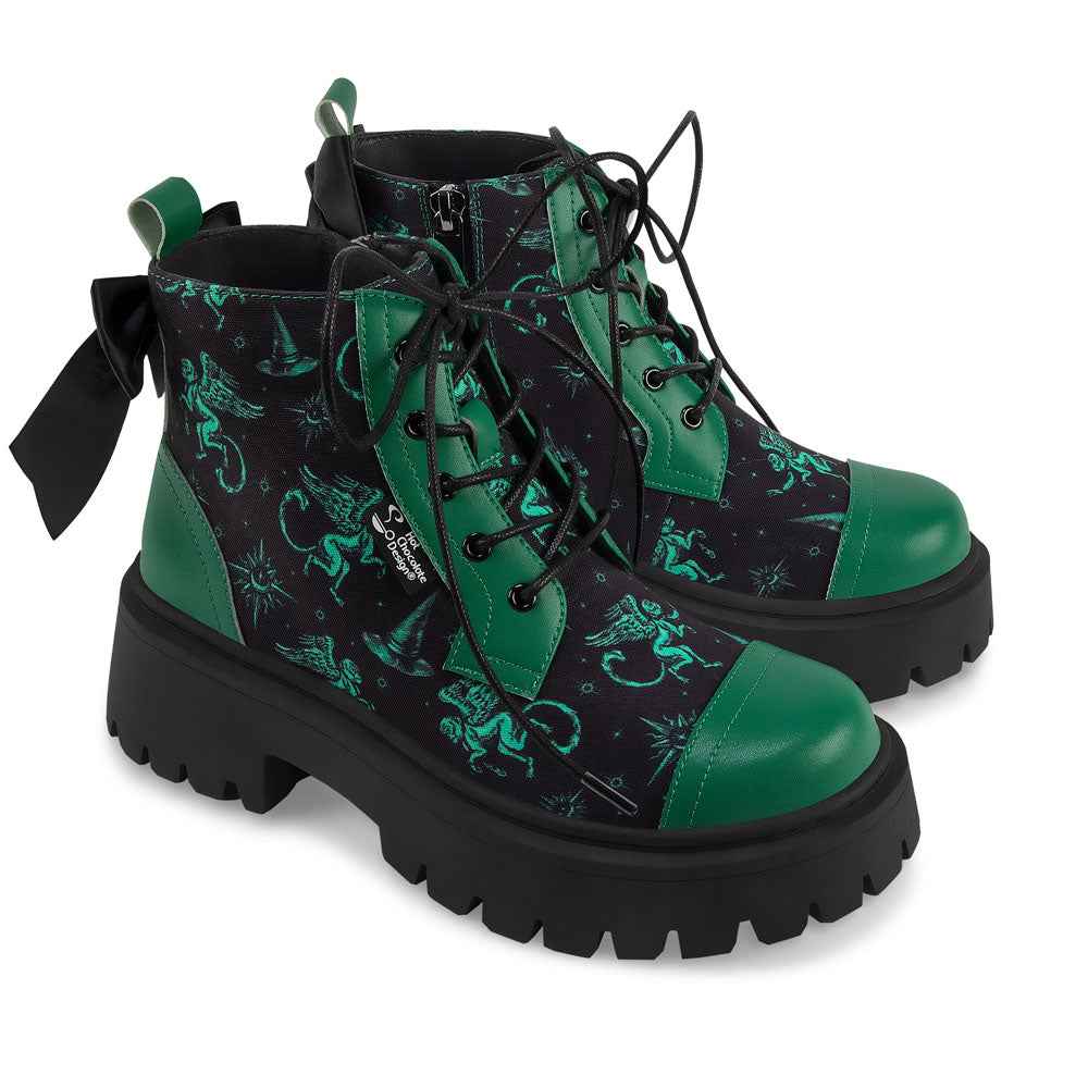 Emerald Witch Women's Boots Boots Hot Chocolate Design 35 HCD/ 5 US/ 9.05"