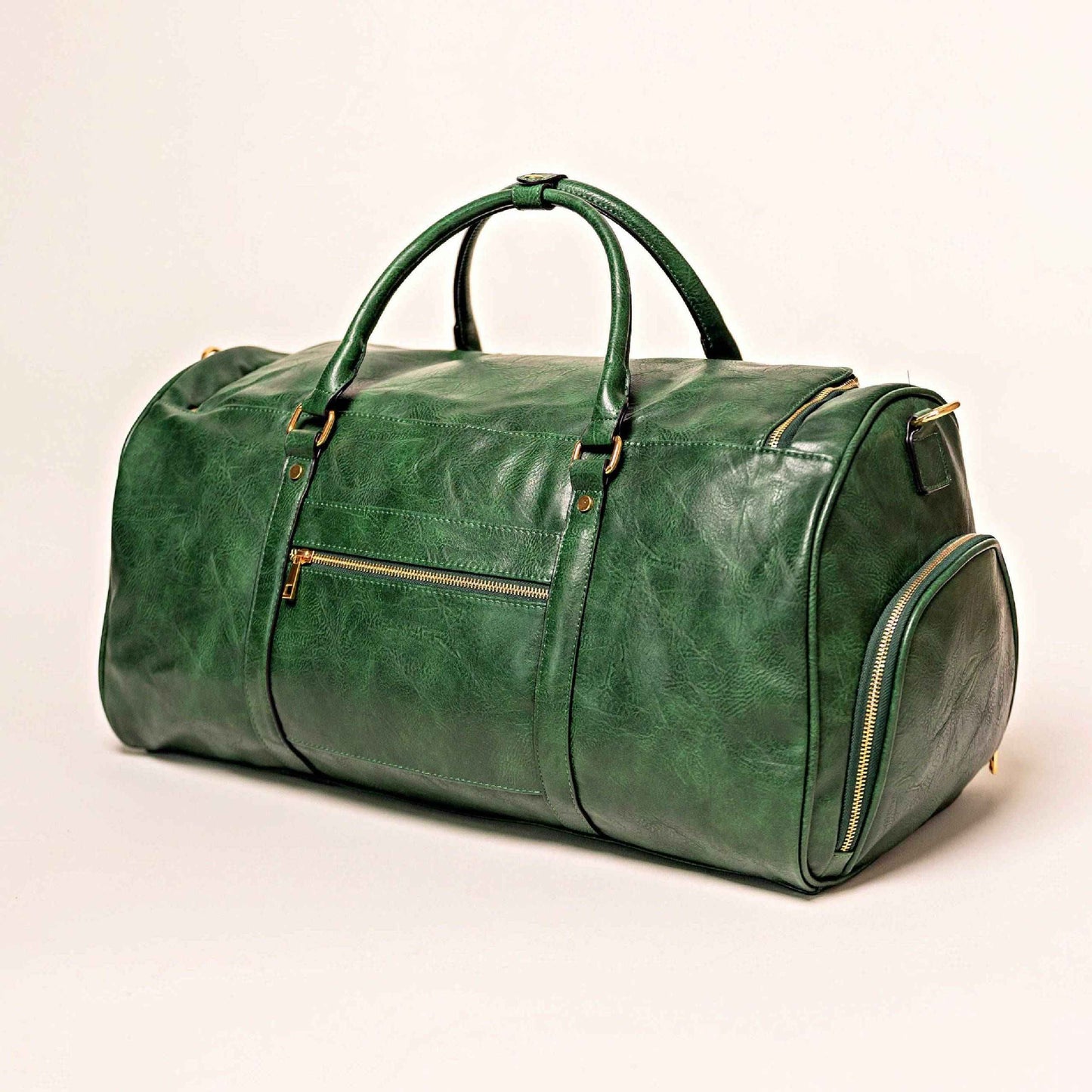 TEEK - Emerald Green Leather Weekender Duffle Bag BAG TEEK SP