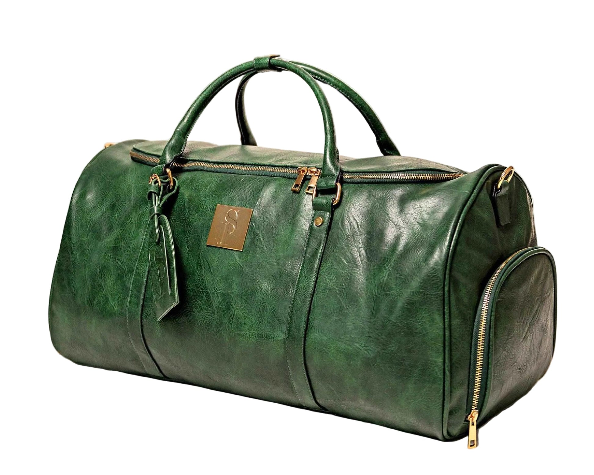 TEEK - Emerald Green Leather Weekender Duffle Bag BAG TEEK SP