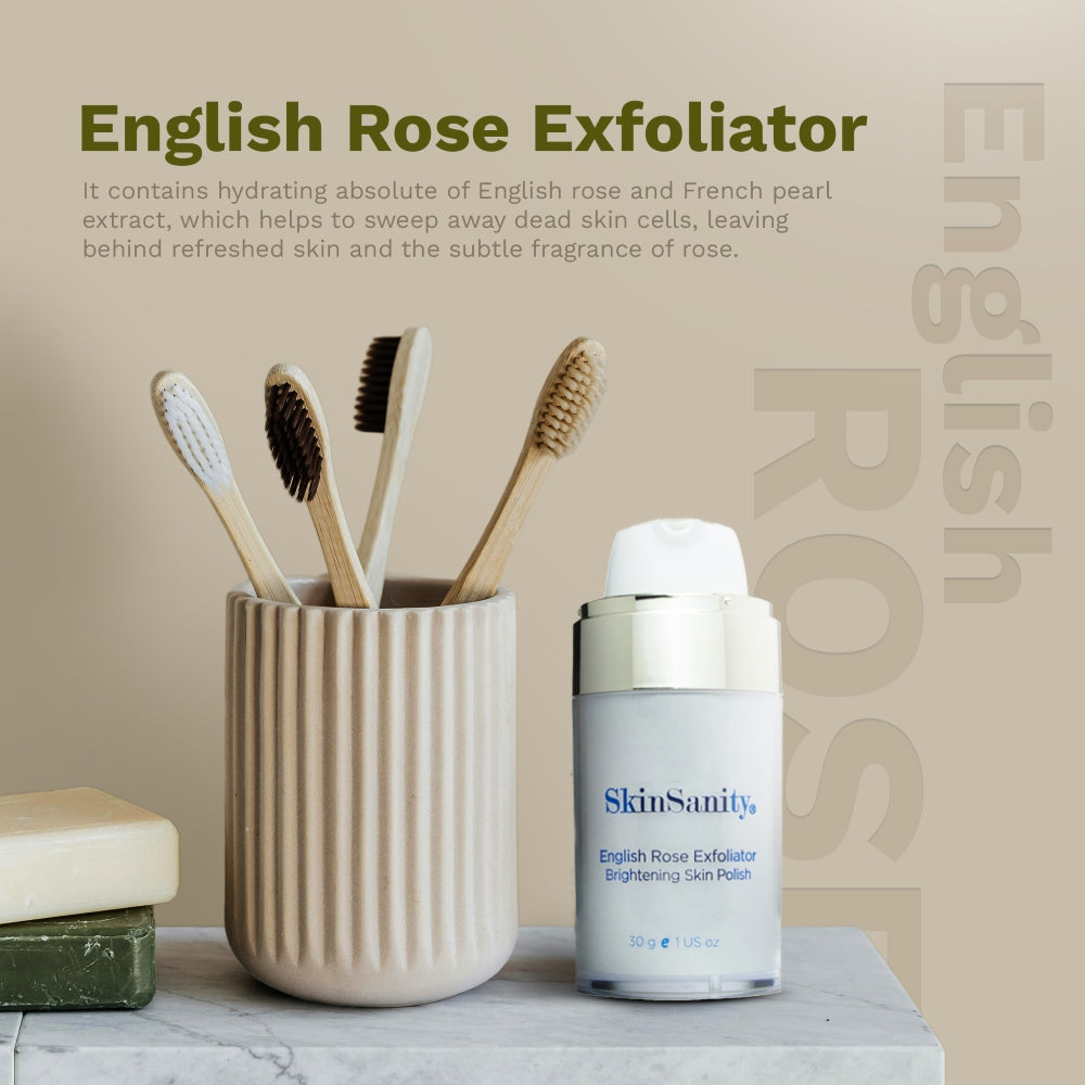 TEEK - SkinSanity® English Rose Facial Exfoliator Brightening Skin Polish 0.5 oz FACIAL SUPPLIES TEEK BCB